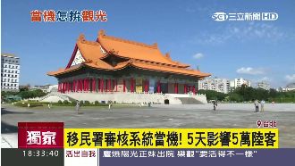 移民署審核系統當機5天　陸客團卡關