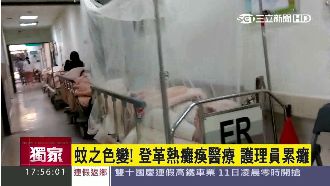 快崩潰！登革熱癱瘓醫療　醫護員累癱