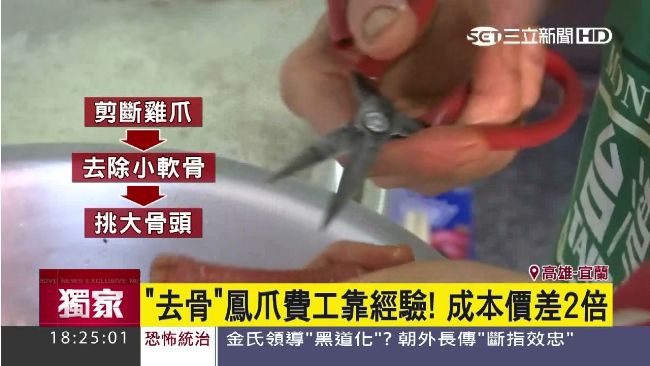 去骨鳳爪費工靠經驗！成本價差2倍