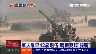 最早42歲退伍　軍人轉職領「雙薪」