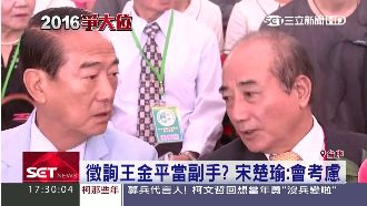 徵詢王金平當副手？宋楚瑜：會考慮