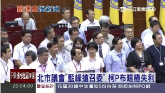 北市議會召委選舉　柯P盟軍失利