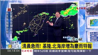 東北風突襲通勤族！清晨北部瞬間大雨