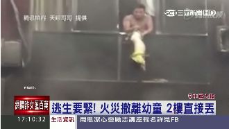 幼稚園火警　幼童被從2樓直接丟下