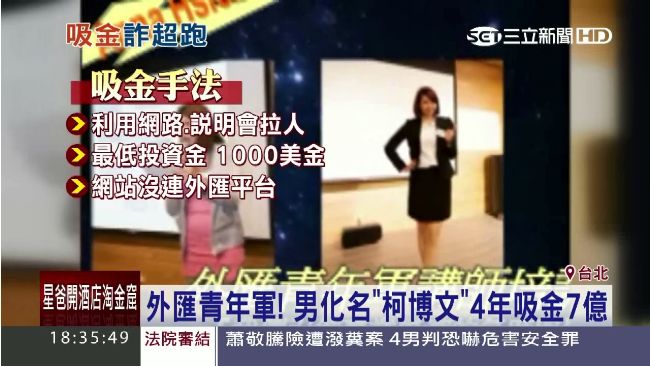 化名柯博文詐騙　男子4年吸金7億