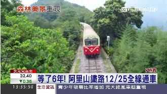 等了6年～阿里山鐵路年底全線通車