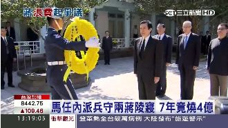 馬任內派兵守兩蔣陵寢　7年竟燒4億