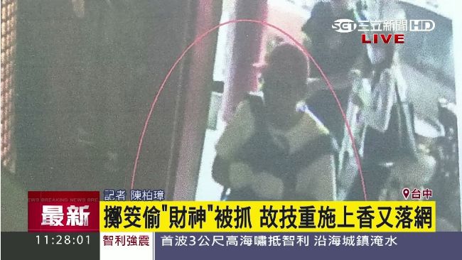 擲筊偷財神廟被抓　男子改上香又落網