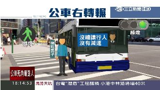 兩邊路口都綠燈！公車右轉未禮讓碾人