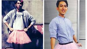 曹佑寧_林宥嘉_公益_蓬蓬裙_路跑(圖翻攝自曹佑寧、林宥嘉臉書)