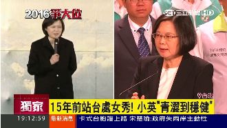 判若兩人！小英15年前站台影片曝光