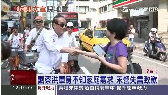 諷蔡洪單身不懂家庭　劉文雄滅火致歉
