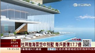 杜拜海景空中別墅　每戶天價近18億