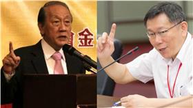 郁慕明,柯文哲,柯P,柯屁,戴季全▲合成圖／翻攝自郁慕明臉書、台北市政府提供