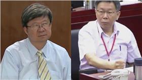 吳思華,翻白眼,柯文哲,搥桌,柯P▲合成圖／資料照