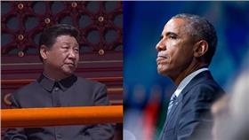 合成圖／習近平、歐巴馬／美聯社