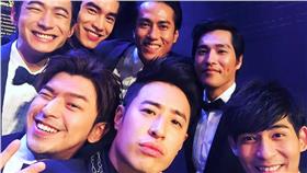 金鐘50,自拍,合照,潘瑋柏,周渝民,陳柏霖,林依晨,楊丞琳／陳柏霖臉書