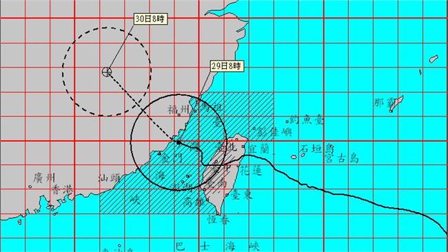 杜鵑遠離　預計11:30解除陸警