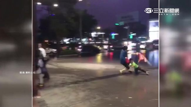恐怖杜鵑！騎士路人成「人肉風箏」