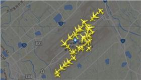 塞機（圖／翻攝flightradar24網站）