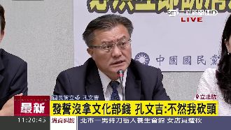 發誓沒拿文化部錢　孔文吉：不然砍頭