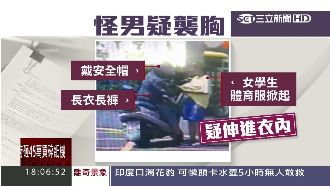 桃園驚傳「襲胸狼」　女學生遭掀摸體