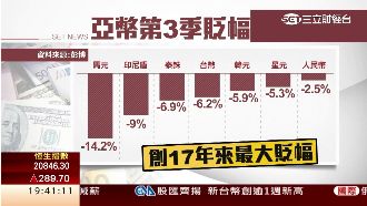 成常態？亞幣Q3重摔創17年最慘！