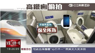 高鐵保全變色狼　偷拍乘客如廁遭開除