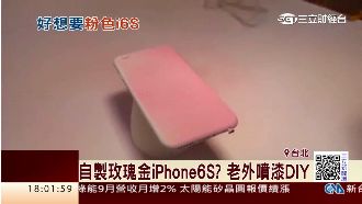 想要玫瑰金愛瘋6s？老外噴漆自製