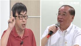 段宜康（左）、洪孟啟