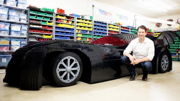 50萬塊樂高打造全球最大「蝙蝠車」