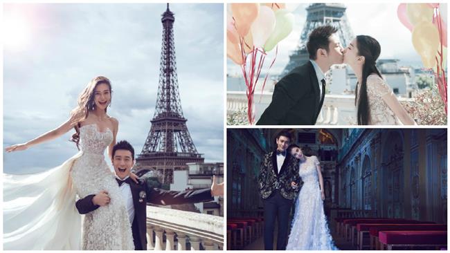 黃曉明6張婚紗照曝光！甜深吻未婚妻