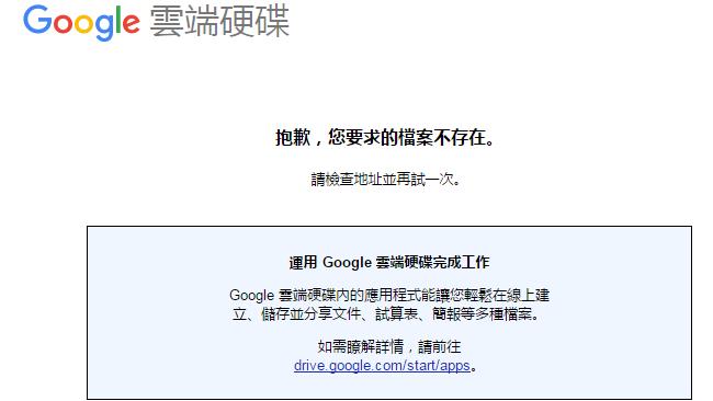 Google硬碟怎麼了？官方這樣說