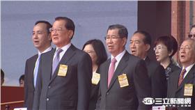 國慶大典-蔡英文、洪秀柱、連戰、朱立倫唱國歌