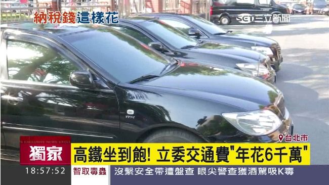 一年6千萬　高鐵、火車讓立委搭到飽