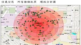 犯罪熱區（圖／台北市政府提供）