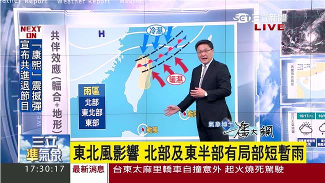 巨爵外圍環流影響　周末恐有局部大雨