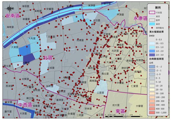 南市登革熱破兩萬　賴清德公布疫情圖