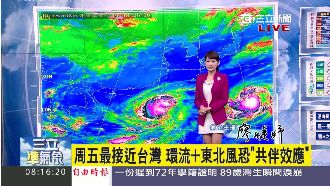 巨爵進逼　氣象局不排除下周發海警