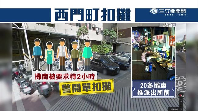 取締放大絕　西門町警邀攤商「泡茶」
