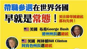 帶職參選 (蔡正元臉書)