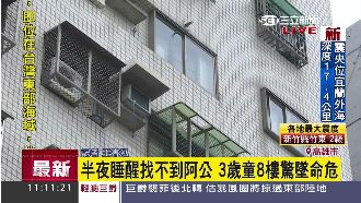 女童半夜睡醒找沒人　意外從八樓墜樓