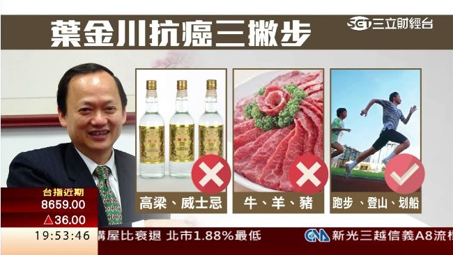 神隱半年抗癌成功　葉金川現身談養生