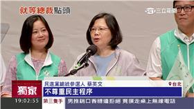 蔡英文：當政府不尊重民主程序，人民一定會上街頭抗議。