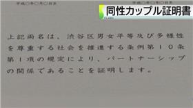 涉谷,婚姻,同性伴侶證明書（NHK）