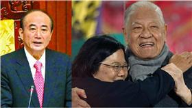 李登輝,蔡英文,王金平-左翻攝自臉書；右翻攝自達志影像／美聯社