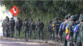 國軍行軍/圖截自國防部發言人臉書