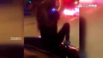 坐引擎蓋玩命狂飆　網友：有病要看醫