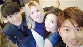 陳柏霖,林依晨,周渝民,Nana　圖／翻攝自陳柏霖微博