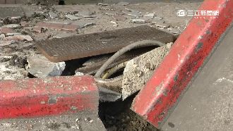 北市驚傳氣爆　20公斤人孔蓋炸飛